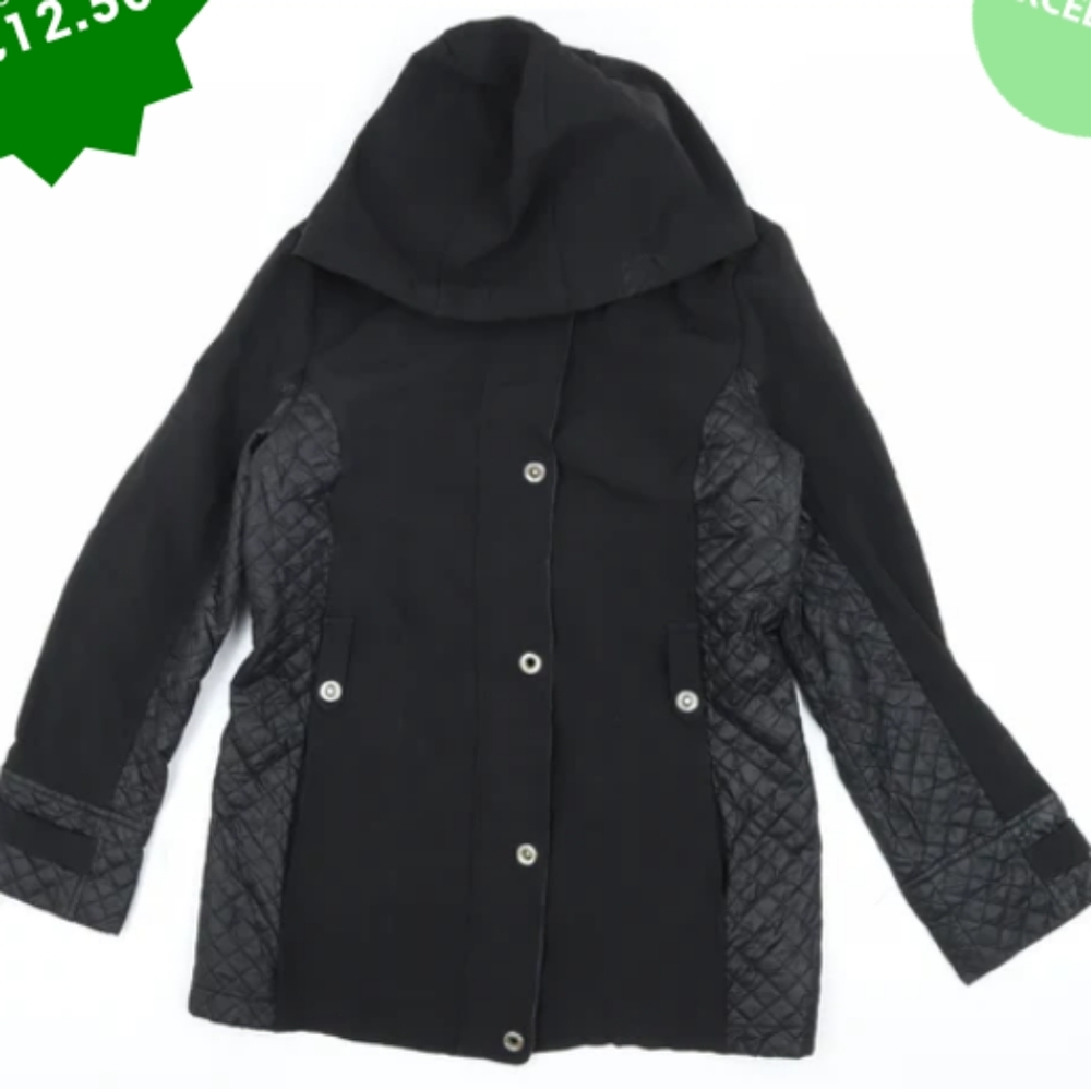Nautica,Black Quilted, Lightweight,Puffer Jacket, Size Medium